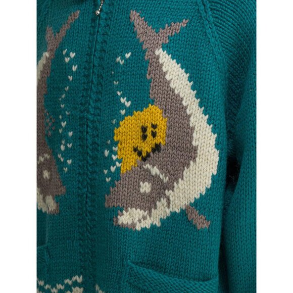 Kapital Pickish Trout Zip Sweater Tag Size 3 Men - Picture 4 of 4